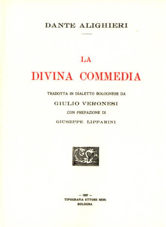 La Div�ṅna Cum�dia in bulgnaiṡ