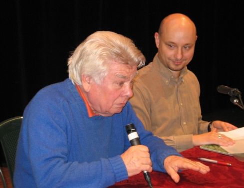 Giorgio Campi con Dagnêl Vitèli al Cåurs ed Bulgnaiṡ